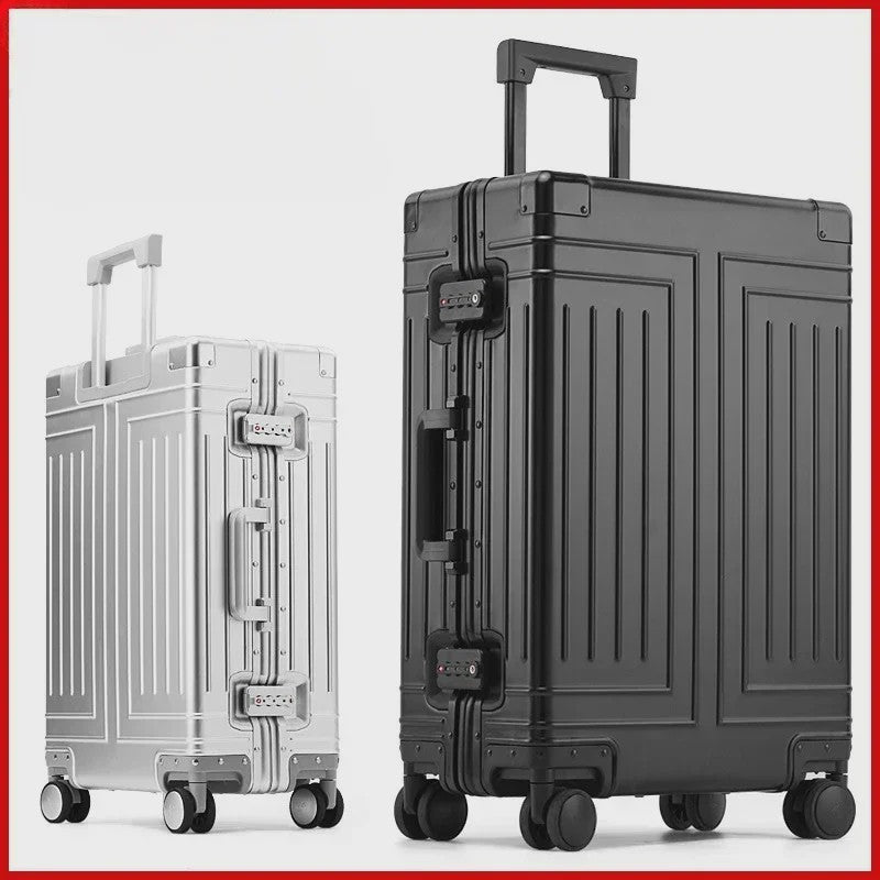 Luxe Aluminium Trolley Koffer - Hoge Capaciteit & Universele Wielen