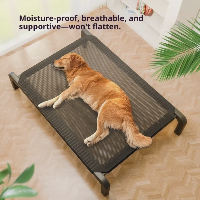 Verhoogd Hondenkussen Outdoor & Indoor - Ademend, Vochtwerend, Antislip - Voor Alle Seizoenen & Hondenmaten