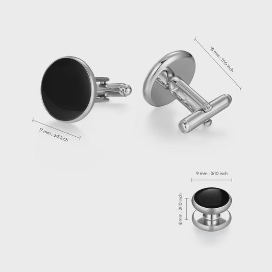 Set Manchetknopen en Tuxedo Studs voor Heren - Stijlvolle Accessoires voor Bruiloft en Feest
