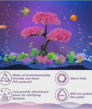 Set Kunstplanten Aquarium Decoratie - Levendige Kleuren voor Vistank