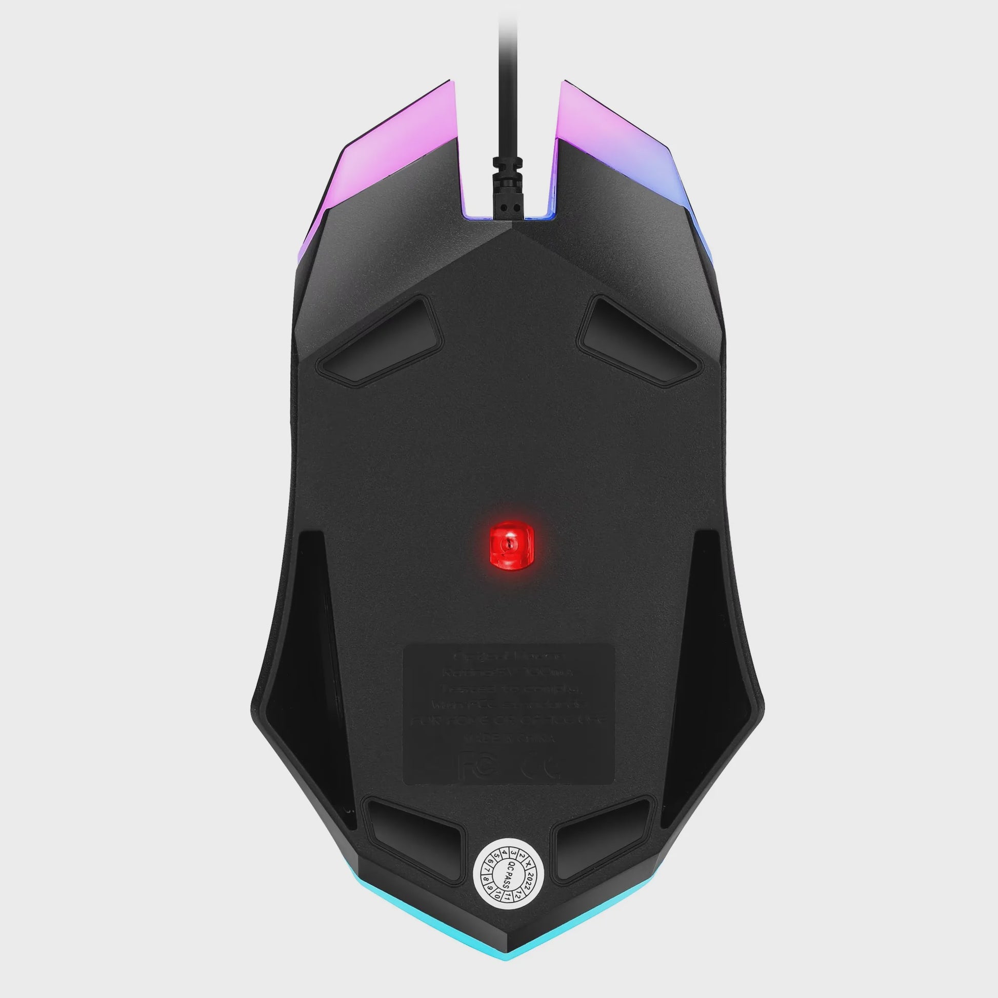 F1 Bedrade Gaming & Kantoor Muis met Kleurrijke Verlichting - Plug & Play