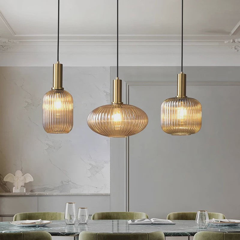 Moderne Glazen Hanglamp voor Eetkamer - Stijlvolle Plafondlamp