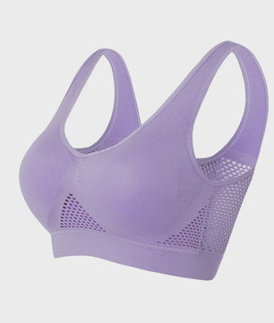 Seamless Sports BH met Uitsparingen & Push-up - Dames Yoga, Fitness & Running (M-6XL)