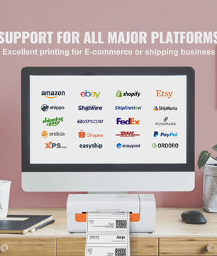 Professionele Thermische Labelprinter - 203 DPI USB Desktop Printer voor Verzending & Barcodes