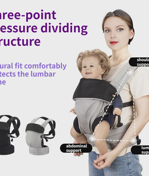 Verstelbare Baby Draagzak met Lendesteun en Ademende Heupzitting - Comfortabel Dragen & Reizen