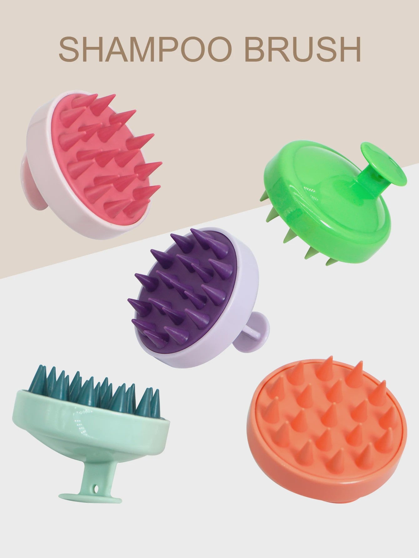 Siliconen Hoofdmassage Borstel - Zachte Scalp Massager voor Shampoo & Ontspanning