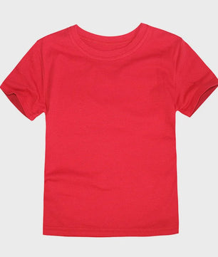 Kinder T-shirt Korte Mouw Katoen Zomer - Jongens & Meisjes (1-14 Jaar)