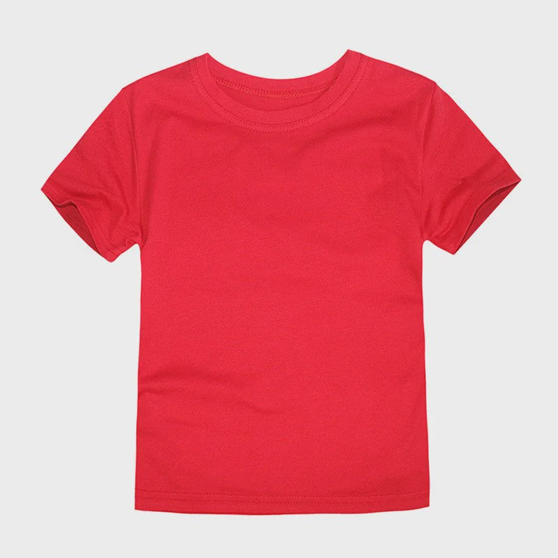 Kinder T-shirt Korte Mouw Katoen Zomer - Jongens & Meisjes (1-14 Jaar)