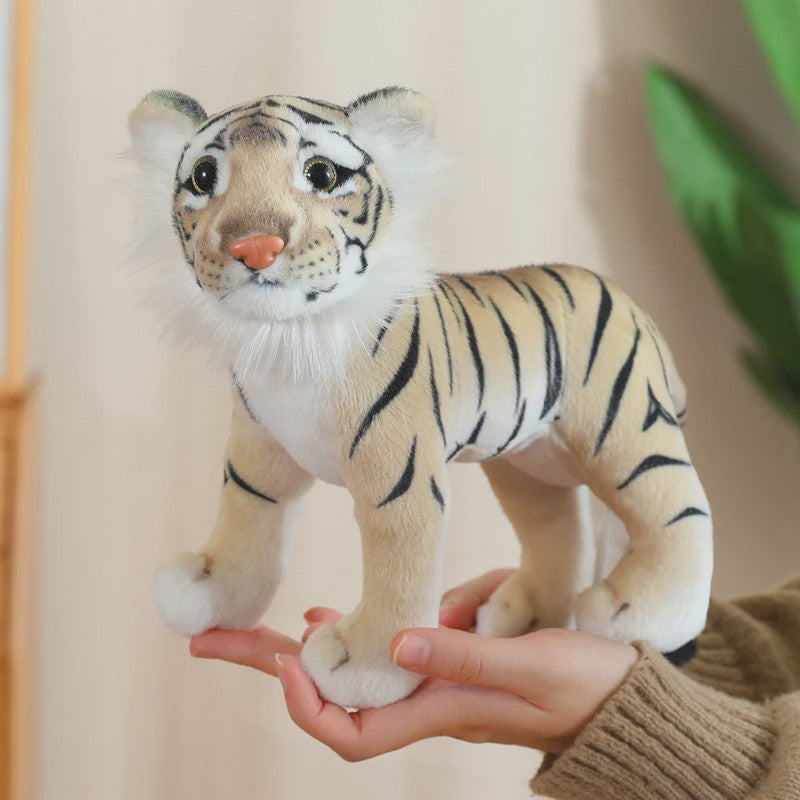 Realistische Pluche Dieren Knuffels - Tijger, Leeuw & Luipaard - Zacht Speelgoed & Decoratie
