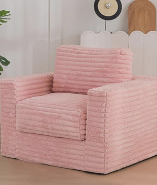 Moderne Fauteuil met Knopen en Verhoogde Rugleuning - Comfortabel Woonkamer Meubel (Grijs/Beige)