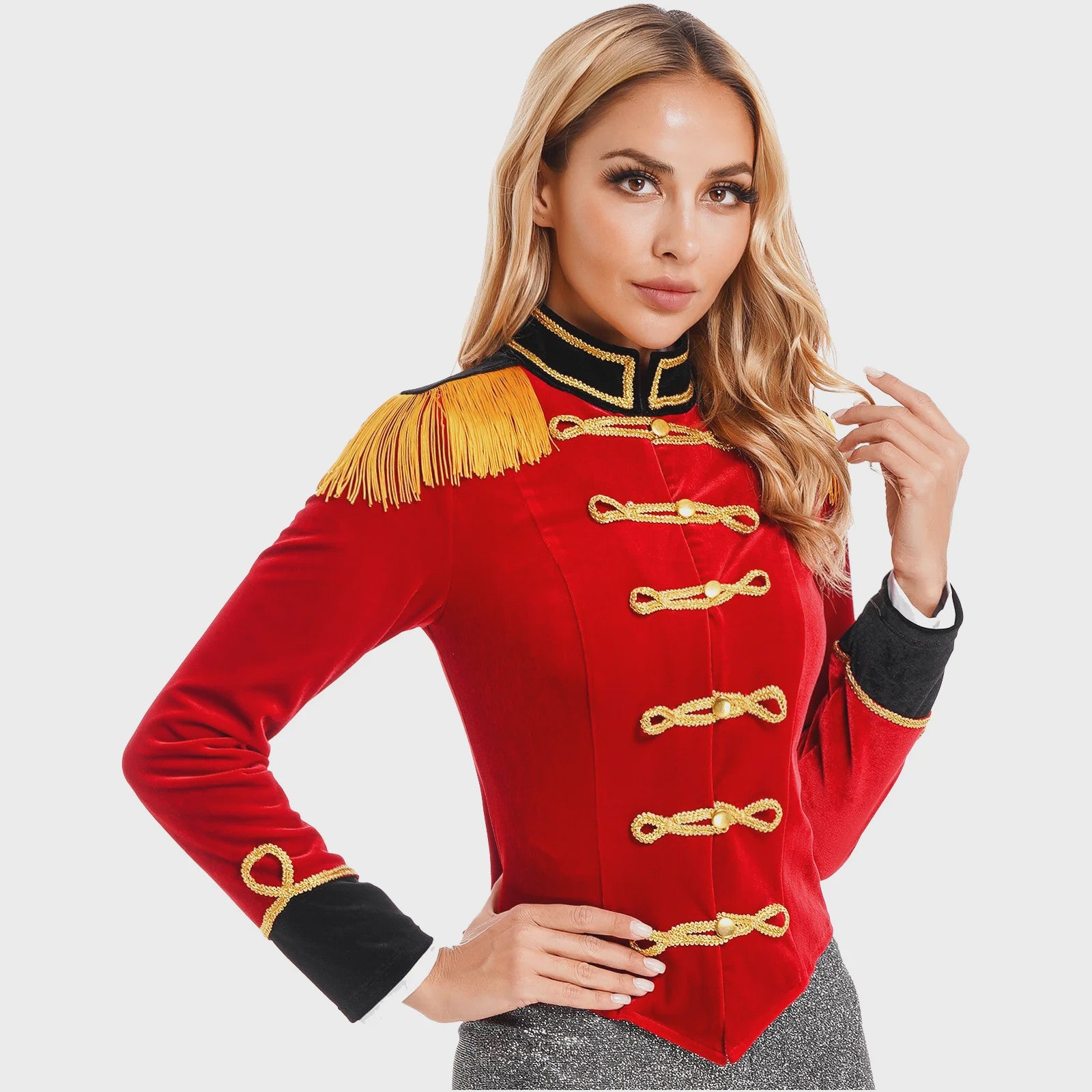 Dames Ringmaster Kostuum Jas - Circus Showman & Leeuwentemmer Cosplay