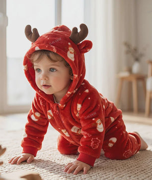 Baby Romper Dierenkostuum Kigurumi - Zacht Flanellen Jumpsuit voor Jongens & Meisjes