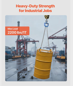 Professionele Vatlifter Ketting Sling G80 - 1000kg Hefcapaciteit met Veiligheidshaak