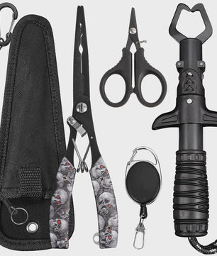 Multifunctionele Visset: RVS Pliers, Lijnknipper & Fish Grip - Zoutwaterbestendig