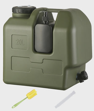 20L Draagbare Watercontainer met Kraan - Ideaal voor Camping, Vissen en Picknicks