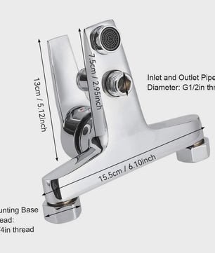 Douchekraan en Badkraan Mengkraan van Legering - Wandmontage G1/2 Inch