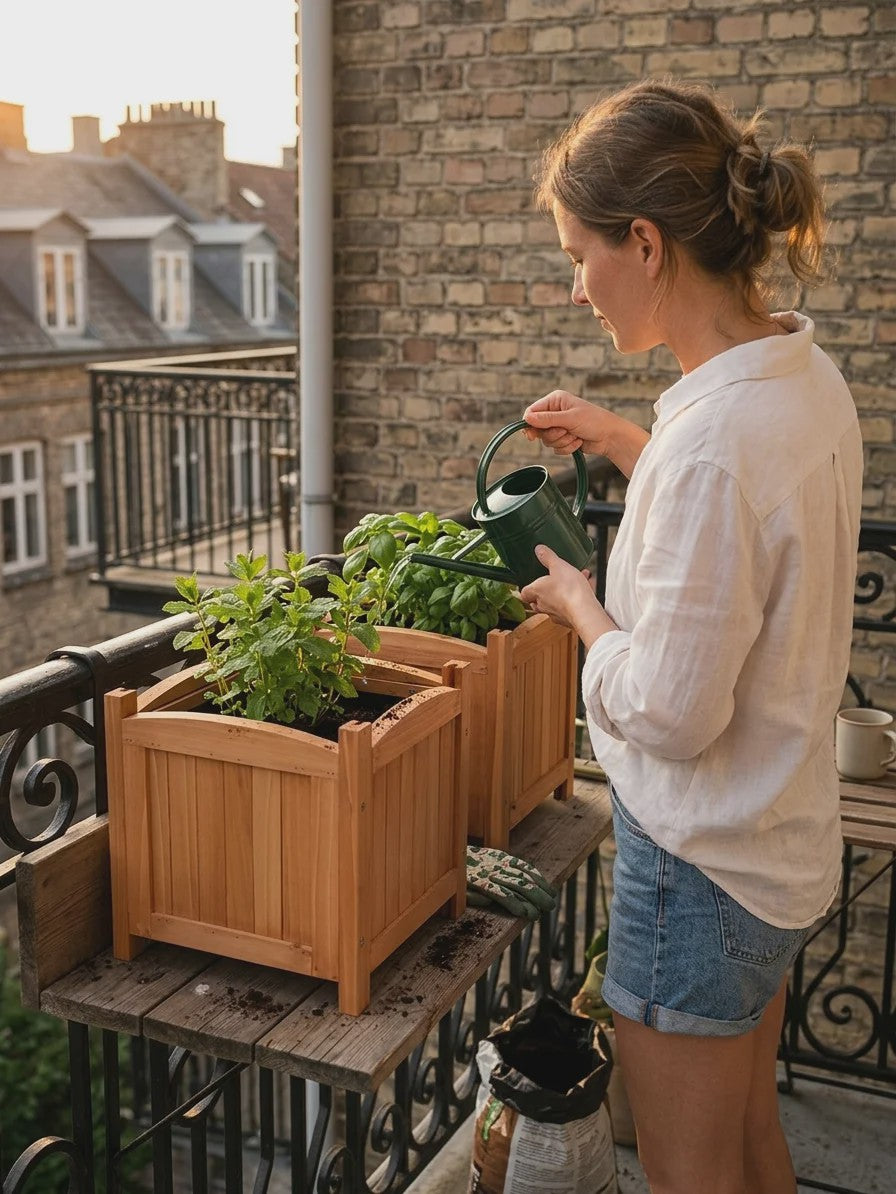 Houten Verhoogde Plantenbak 30x30x30 cm - Stevig Hout voor Tuin & Terras