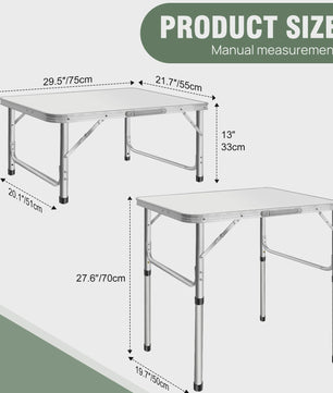 Lichtgewicht Aluminium Campingtafel - Opvouwbaar, Draagbaar & Verstelbaar in Hoogte
