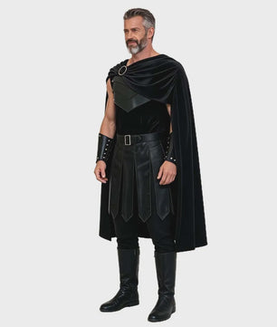 Odysseus Ridder Kostuum Zwart - Volwassen Cosplay & Halloween