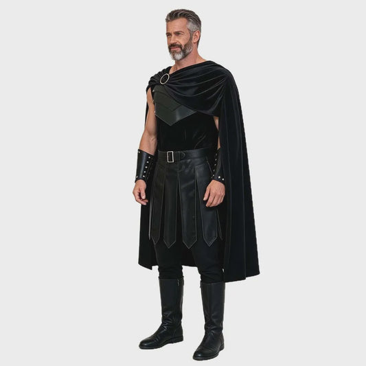 Odysseus Ridder Kostuum Zwart - Volwassen Cosplay & Halloween