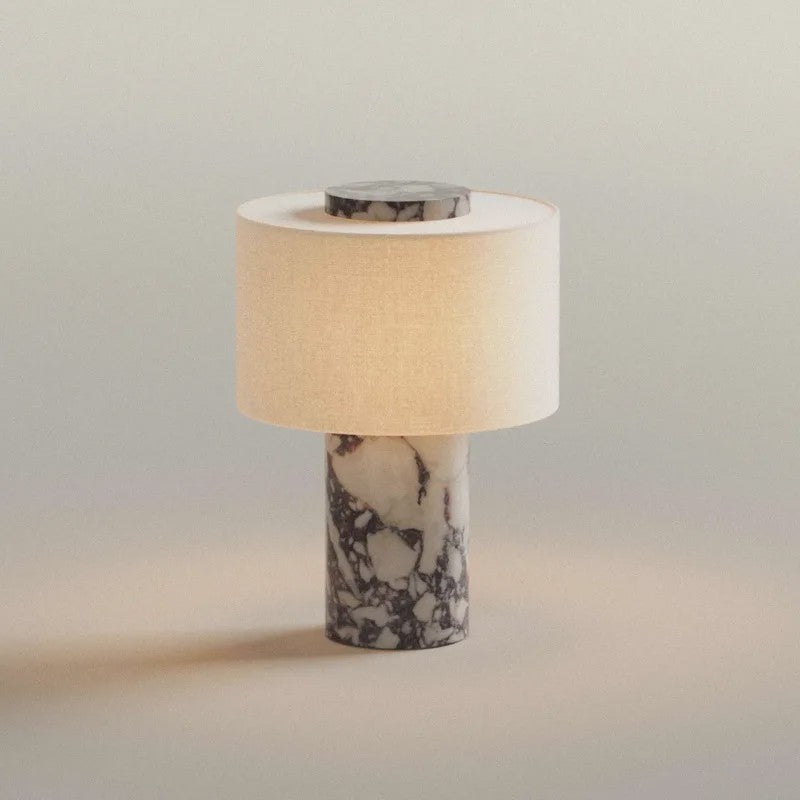 Luxe Marmeren Tafellamp Draagbaar & Oplaadbaar - Scandinavisch Design