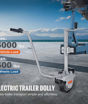 Elektrische Trailer Dolly 5000lbs - 12V Jockey Wheel met Verstelbare Hoogte voor Caravans