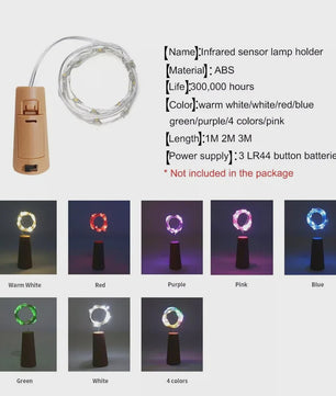 Fleskurk LED Snoerlichtjes - Sfeerverlichting voor Fles, Kerst, Feest & Decoratie