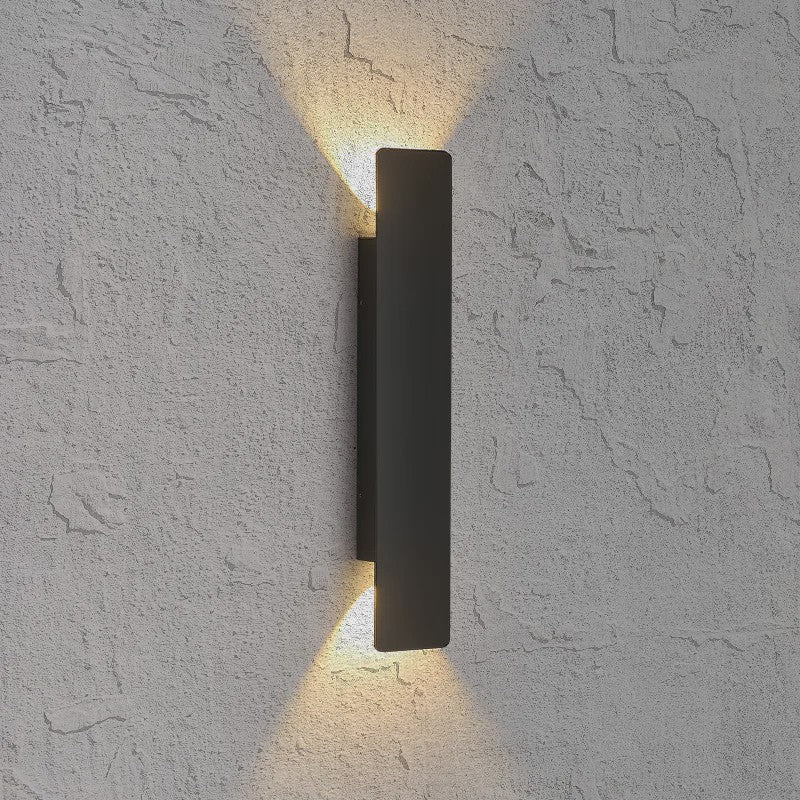 Moderne LED Buiten Wandlamp - Waterdicht IP65 Aluminium - Zwart/Wit - Up & Down Light