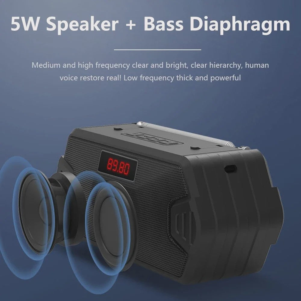 Draagbare Bluetooth Speaker met FM Radio - Hifi Geluid & Krachtige Bass
