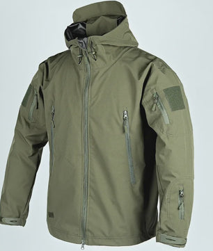 Herren Militaire Tactische Softshell Jas - Waterdicht & Winddicht met Capuchon