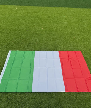Italiaanse Vlag 150x90cm - Duurzaam Polyester, Dubbel Gestikt