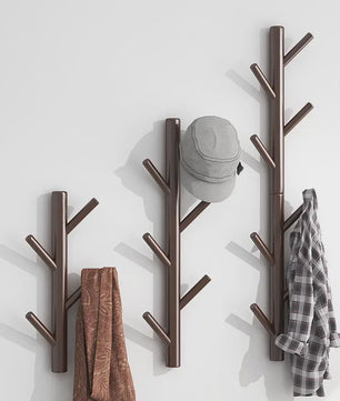 Stijlvolle Wandkapstok Boom - Houten Hanger voor Jassen, Tassen en Meer