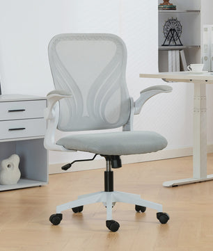 Ergonomische bureaustoel met mesh rugleuning en opklapbare armleuningen