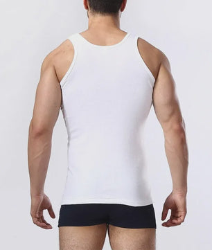 Comfortabel Heren Basic Katoen Tanktop - Slim Fit & Ademend
