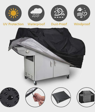 Waterdichte BBQ Grillhoes - Heavy Duty & UV-bestendig - Beschermhoes voor Buiten Grills