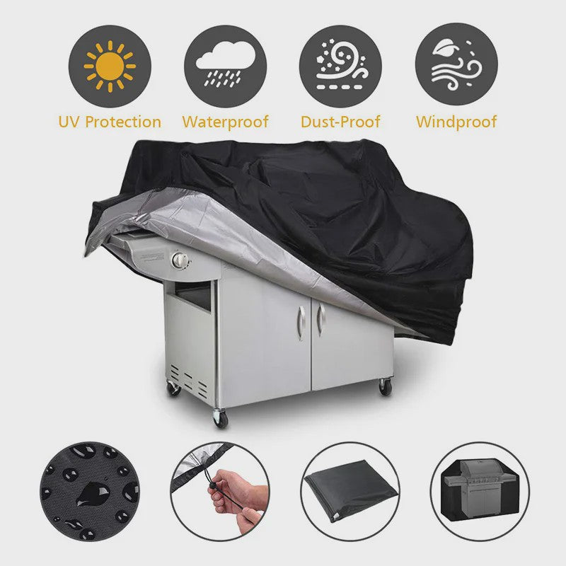 Waterdichte BBQ Grillhoes - Heavy Duty & UV-bestendig - Beschermhoes voor Buiten Grills
