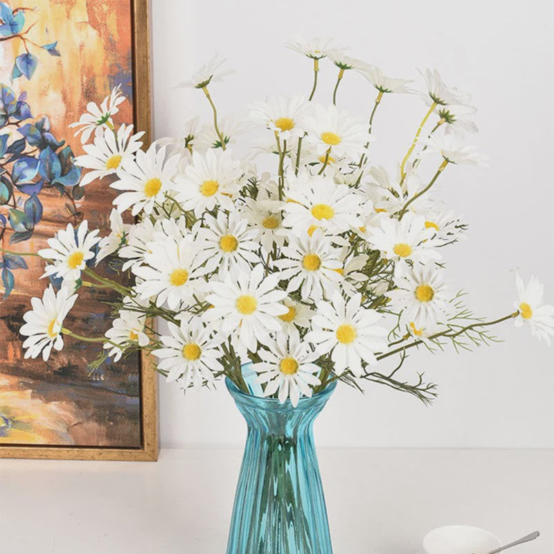 Kunstboeket Margrieten (3/5/10 stuks) - Zijde Kunstbloemen voor Decoratie
