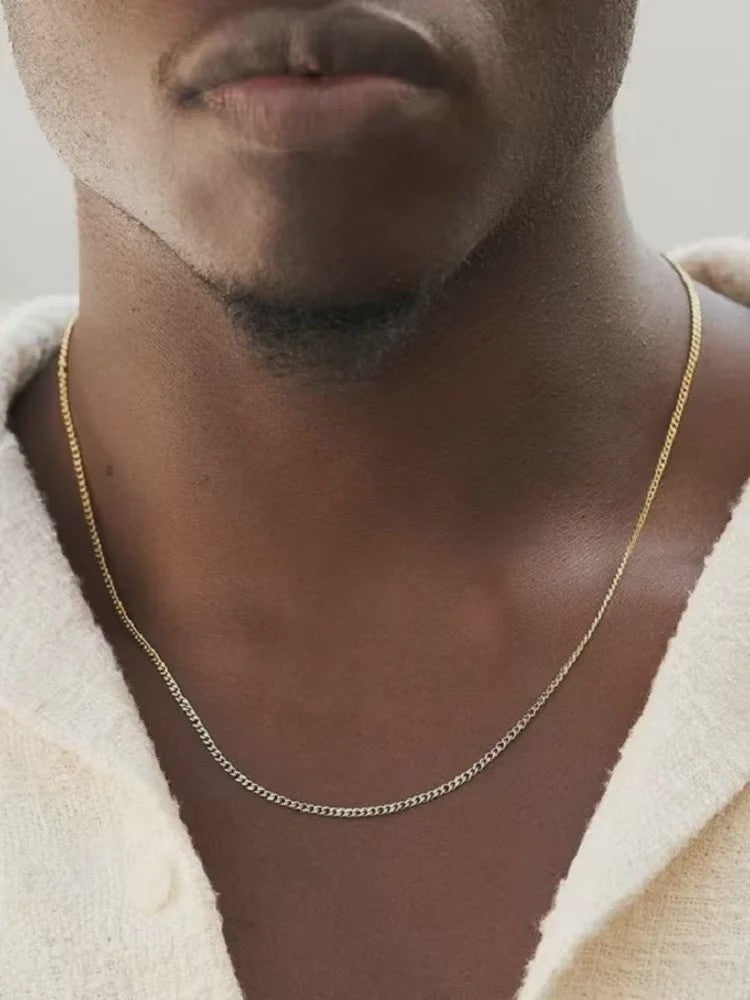 Heren Cuban Ketting 3mm - Stijlvol Roestvrij Staal & Titanium Staal Mode Accessoire