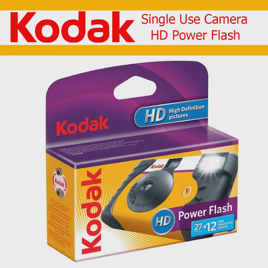 Kodak HD Power Flash Wegwerpcamera - 27+12 Foto's met Ingebouwde Flitser