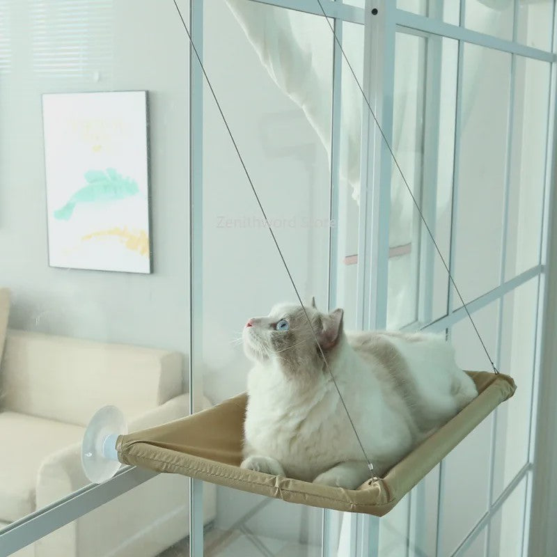 Hangmat voor Katten: Zonovergoten Raamzitje met Sterke Draagkracht