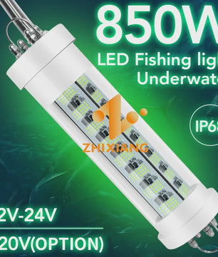 Krachtige 850W LED Onderwater Vis Lure Lamp - 12V/24V - IP68 Waterdicht