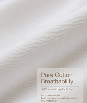 Set van 2 of 4 Luxe Kussens: 50% Ganzendons & 50% Polyester | 100% Katoenen Tijk