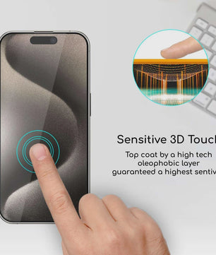 Gehard Glas Screenprotector voor iPhone 11 t/m 15 Pro Max - Krasbestendig & Schokdempend