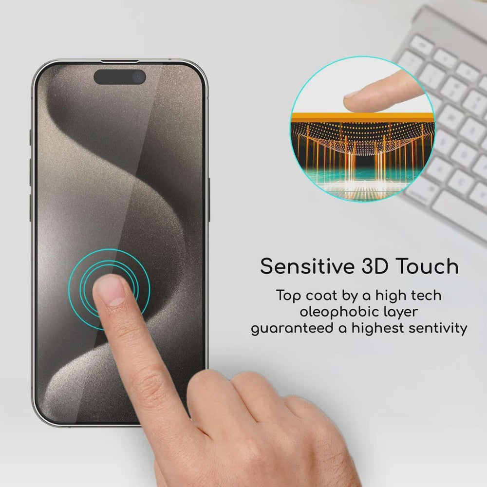 Gehard Glas Screenprotector voor iPhone 11 t/m 15 Pro Max - Krasbestendig & Schokdempend