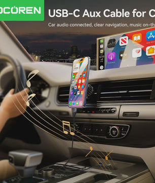 USB-C naar 3.5mm AUX Audiokabel - Hi-Fi Geluid voor Telefoon, Laptop & Auto