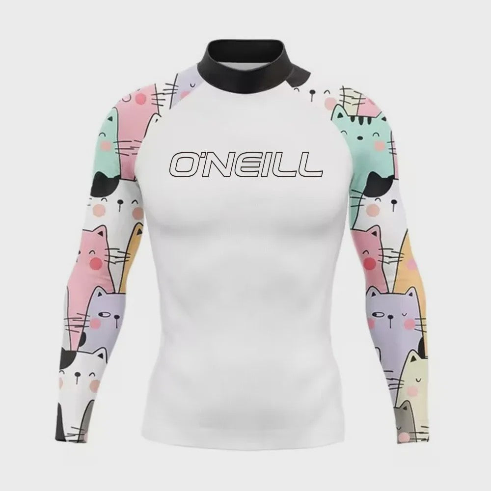 Heren Rashguard Lange Mouw - UV Bescherming Zomer T-shirt voor Surfen, Duiken & Strand