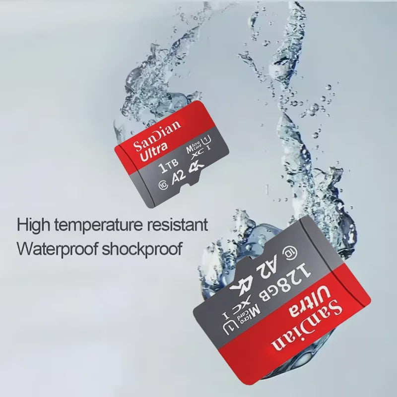 256GB Micro SDXC Kaart V30 4K Ultra HD - Hoge Snelheid Flash Geheugenkaart