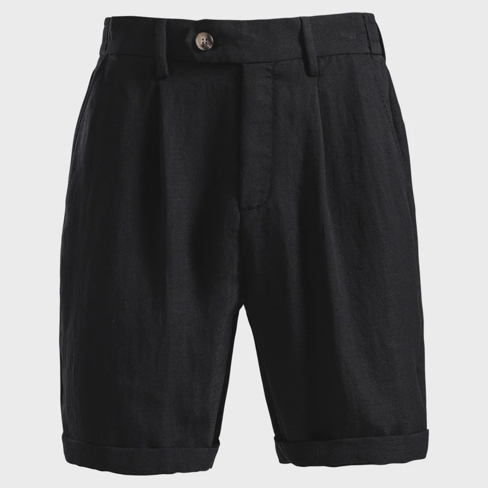 Zomerse Heren Short Pants: Business Casual met Stretch Taille in Old Money Stijl