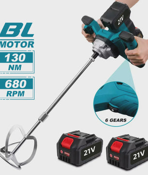 Accu Cementmixer 6-Speed Brushless - Mortel, Gips & Verf Mengmachine