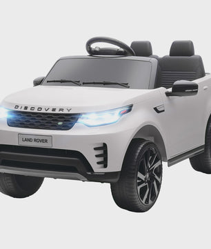 Elektrische Kinderauto Land Rover Discovery 12V - Met Afstandsbediening & 2 Motoren - Wit